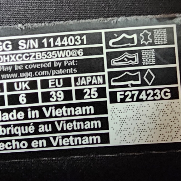 UGG Classic Dipper Womens Black Platform Size 8 S/N 1144031 - Picture 9 of 10